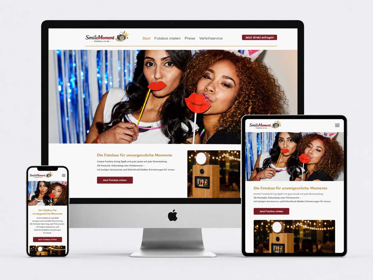 Fotobox Rottweil SmileMoment Website